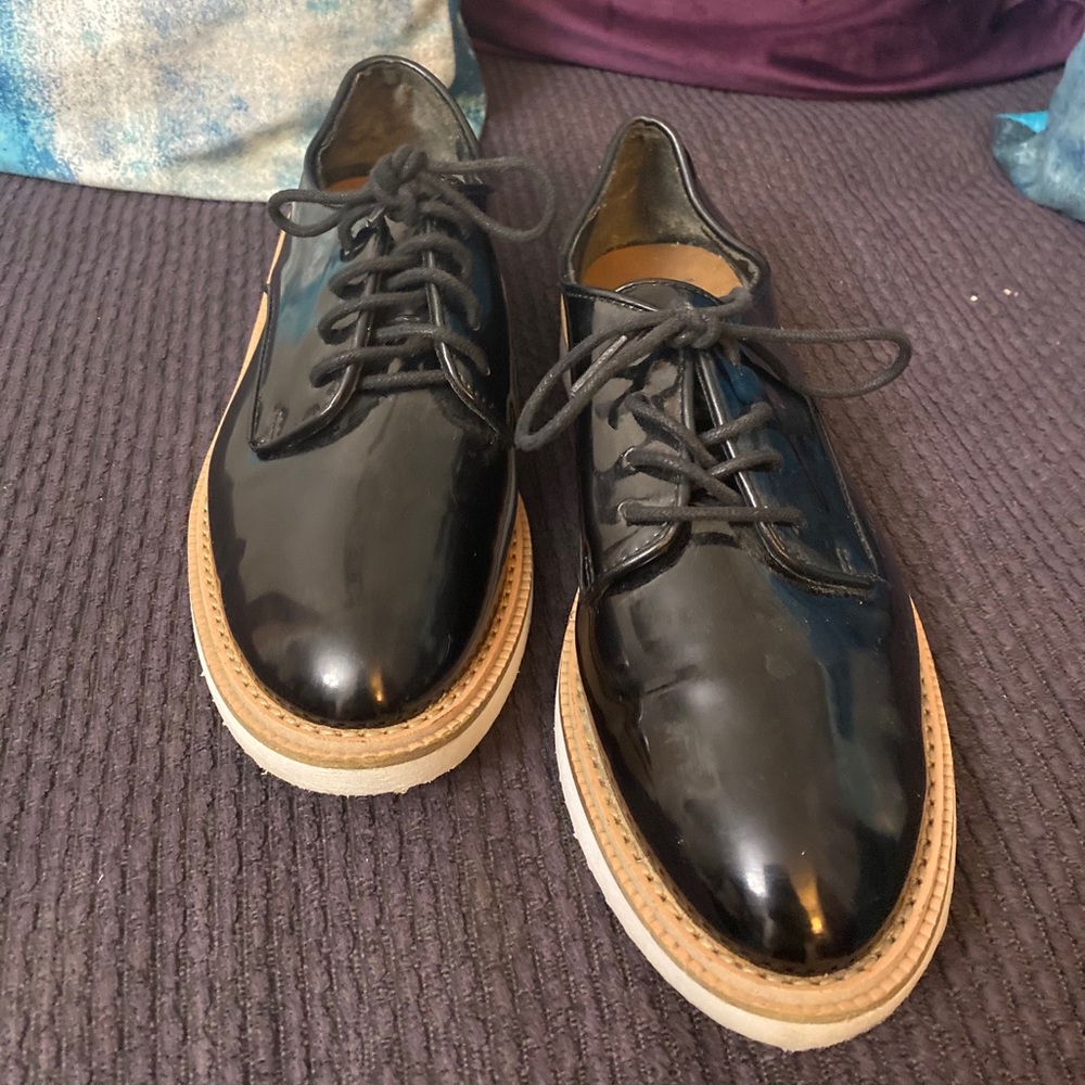 Patent Leather Oxford Dress Shoes